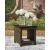 Monterey Point Square Woven Wicker/Aluminum End Table