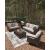 Monterey Point Resin Wicker/Aluminum Loveseat with Cushion