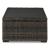 Grasson Lane Outdoor Aluminum Top Rectangular Resin Coffee Table
