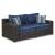 Grasson Lane Outdoor Nuvella Fabric/Resin Wicker Patio Set