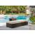 Coastline Bay Outdoor Nuvella Fabric/Resin Wicker Lounge Chaise