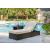 Coastline Bay Outdoor Nuvella Fabric/Resin Wicker Set w/Pillows