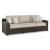 Coastline Bay Outdoor Nuvella Fabric/Resin Wicker Set w/Pillows