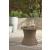 Laguna Heights Round Aluminum/Resin Wicker End Table with Umbrella Hole
