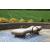 Beachcroft Outdoor Nuvella Fabric/Resin Fabric Chaise Lounge