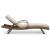 Beachcroft Outdoor Nuvella Fabric/Resin Fabric Chaise Lounge