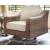 Beachcroft Outdoor Nuvella Fabric/Resin Wicker Swivel Lounge Chair