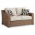 Beachcroft Resin Wicker Outdoor Loveseat with Cushion