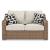 Beachcroft Resin Wicker Outdoor Loveseat with Cushion