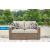 Beachcroft Resin Wicker Outdoor Loveseat with Cushion