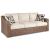 Beachcroft Outdoor Nuvella Fabric/Resin Wicker Sofa