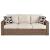 Beachcroft Outdoor Nuvella Fabric/Resin Wicker Sofa