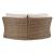 Beachcroft Nuvella Fabric/Resin Wicker Outdoor Corner Chair