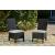 Beachcroft Outdoor Nuvella Fabric/Resin Wicker Patio Dining Set