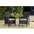 Beachcroft Outdoor Nuvella Fabric/Resin Wicker Patio Dining Set