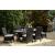 Beachcroft Outdoor Nuvella Fabric/Resin Wicker Patio Dining Set