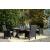 Beachcroft Outdoor Nuvella Fabric/Resin Wicker Patio Dining Set