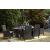 Beachcroft Outdoor Nuvella Fabric/Resin Wicker Patio Dining Set