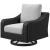 Beachcroft Outdoor Nuvella Fabric/Resin Wicker Swivel Lounge Chair