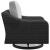 Beachcroft Outdoor Nuvella Fabric/Resin Wicker Swivel Lounge Chair