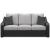 Beachcroft Outdoor Nuvella Fabric/Resin Wicker Sofa