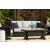 Beachcroft Outdoor Nuvella Fabric/Resin Wicker Sofa