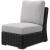 Beachcroft Outdoor Nuvella Fabric/Resin Wicker Armless Chair