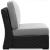 Beachcroft Outdoor Nuvella Fabric/Resin Wicker Armless Chair