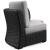 Beachcroft Outdoor Nuvella Fabric/Resin Wicker Curved Corner Chair