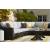 Beachcroft 4-Piece Outdoor Nuvella Fabric/Resin Wicker Sectional Sofa