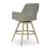 Seton Creek Aluminum/Fabric Swivel Barstool with Cushion