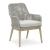 Seton Creek Outdoor Nuvella Fabric/Resin Wicker Arm Chair, Set of 2
