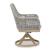 Seton Creek Outdoor Nuvella Fabirc/Resin Wicker Swivel Chair, Set of 2