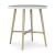 Seton Creek Round Faux Stone/Aluminum Bar Table with Umbella Hole