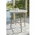 Seton Creek Round Faux Stone/Aluminum Bar Table with Umbella Hole