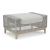 Seton Creek Outdoor Nuvella Fabric/Resin Wicker Ottoman