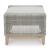 Seton Creek Outdoor Nuvella Fabric/Resin Wicker Ottoman