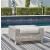 Seton Creek Outdoor Nuvella Fabric/Resin Wicker Ottoman