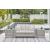 Seton Creek Outdoor Nuvella Fabric/Resin Wicker Set w/Pillows