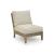 Clare View L-Shaped Polyester/Wood 4-Piece Outdoor Sectional