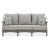 Visola Outdoor Nuvella Fabric/High-Density Polyethylene Sofa