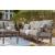 Visola Outdoor Nuvella Fabric/High-Density Polyethylene Sofa
