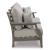 Visola Outdoor Nuvella Fabric/High-Density Polyethylene Sofa