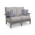 Cove Beach HDPE/Polyester Loveseat with Cushion