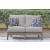 Cove Beach HDPE/Polyester Loveseat with Cushion