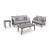 Cove Beach HDPE/Polyester Patio Set