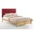 Spices Paprika Fabric/Wood K-Series High/Low Platform Bed, California King Size