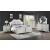 Paris King Size Bed with Velvet Upholstered Footboard & Headboard, LED Lighting