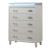 Passion 5-Drawer Wood Veneer Chest with LED Lighting