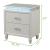 Passion 2-Drawer Wood Veneer Nightstand with LED Lighting